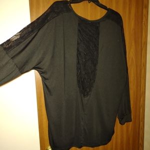 Black see thru shirt